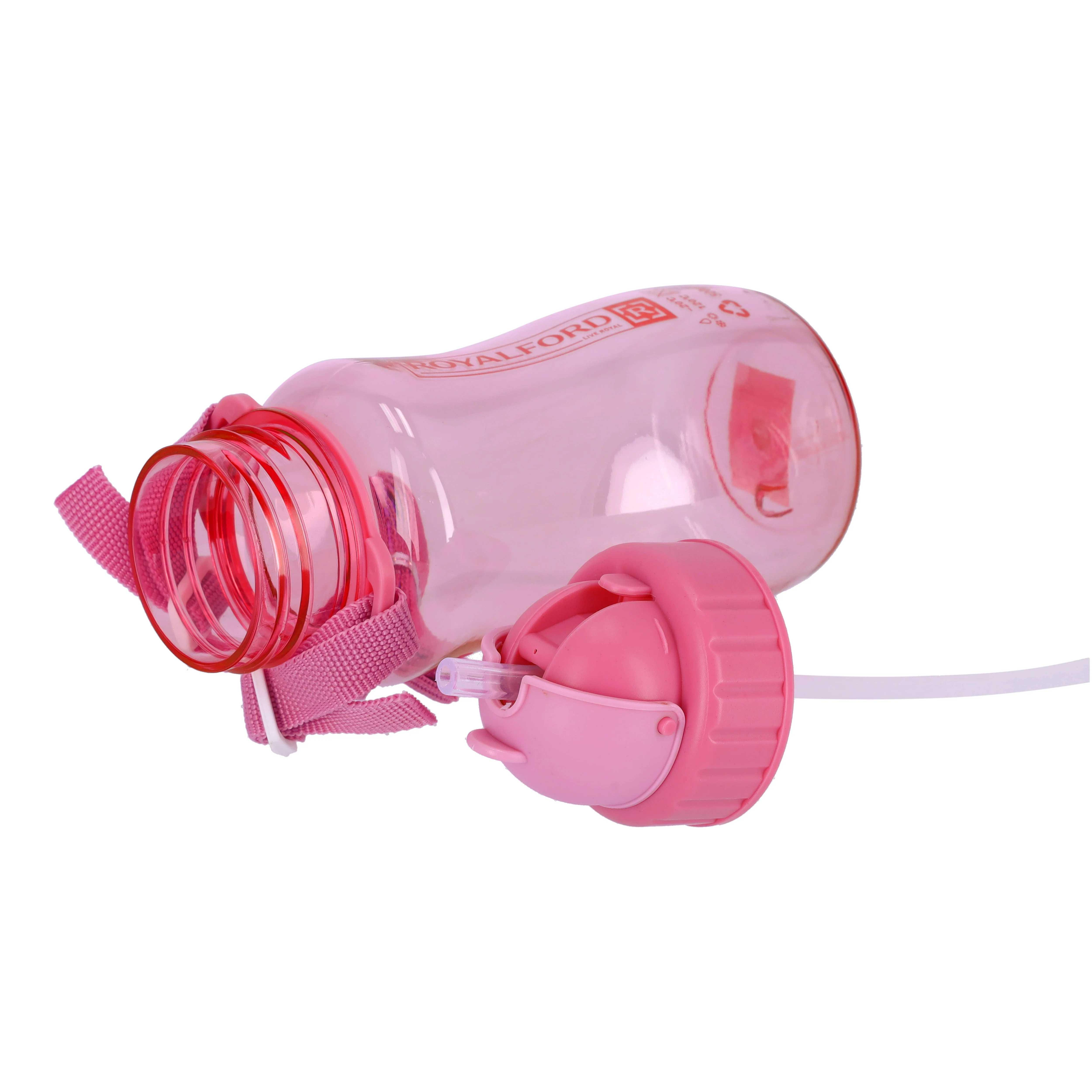Royalford RF7581PN 500ml Water Bottle| BPA-Free & Lightweight Polymer Leak-Proof Drinking Bottle| Carry Strap for School, Gym, Travel, Kids and Daily Hydration| - Image 5