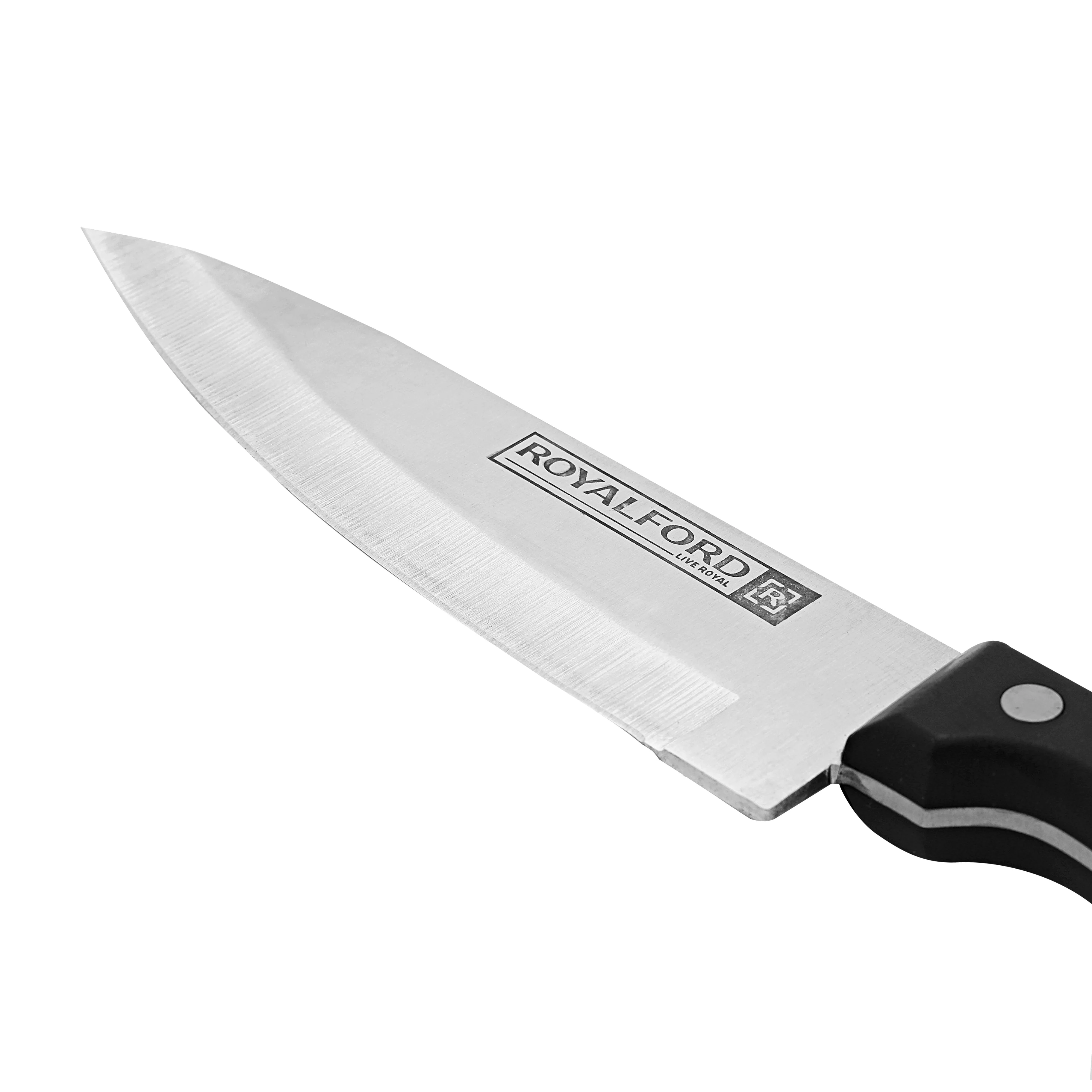 Royalford RF7828 6 Inch Chef Knife | Sharp Stainless Steel Blade | Ergonomic Handle | Well Balanced Design for Chopping, Slicing, Dicing Meat, Vegetables and Fruits - Image 4