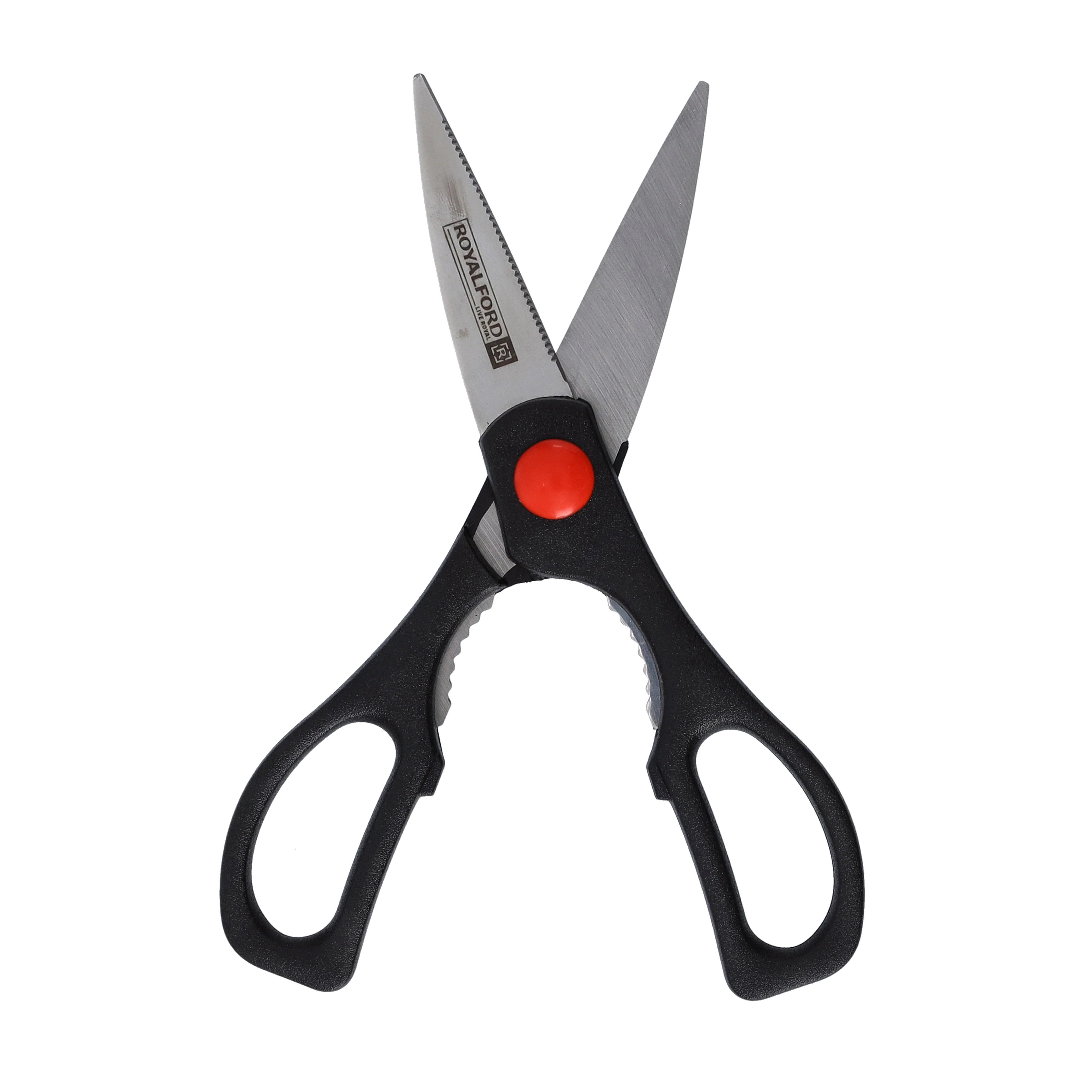 Royalford RF7857 5 Inch Utility Knife & Scissor Set | Stainless Steel Kitchen Cutting Tools with Ergonomic Handles | Rust Resistant | Dishwasher Safe for Daily Cooking
