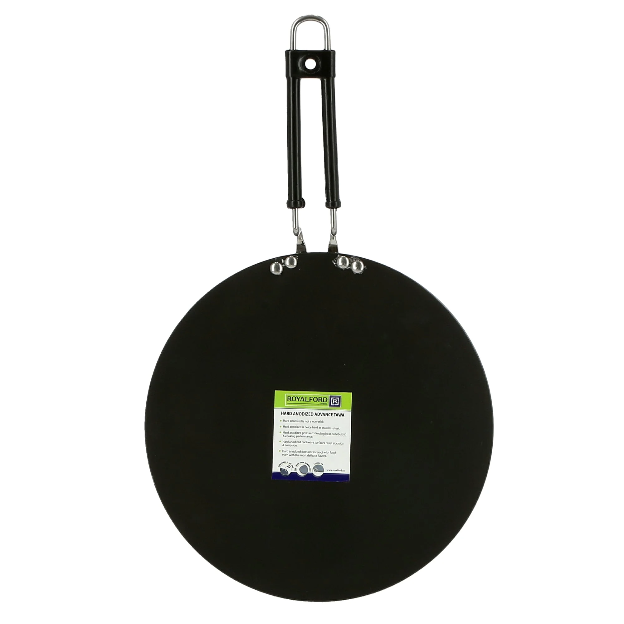 Royalford RF7905 Flat Tawa | Durable Metal Roti Tawa | Heat Resistant Handle for safe cooking | Suitable for Everyday Cooking | Perfect for Roti, Dosa, Pancake Etc - Image 4