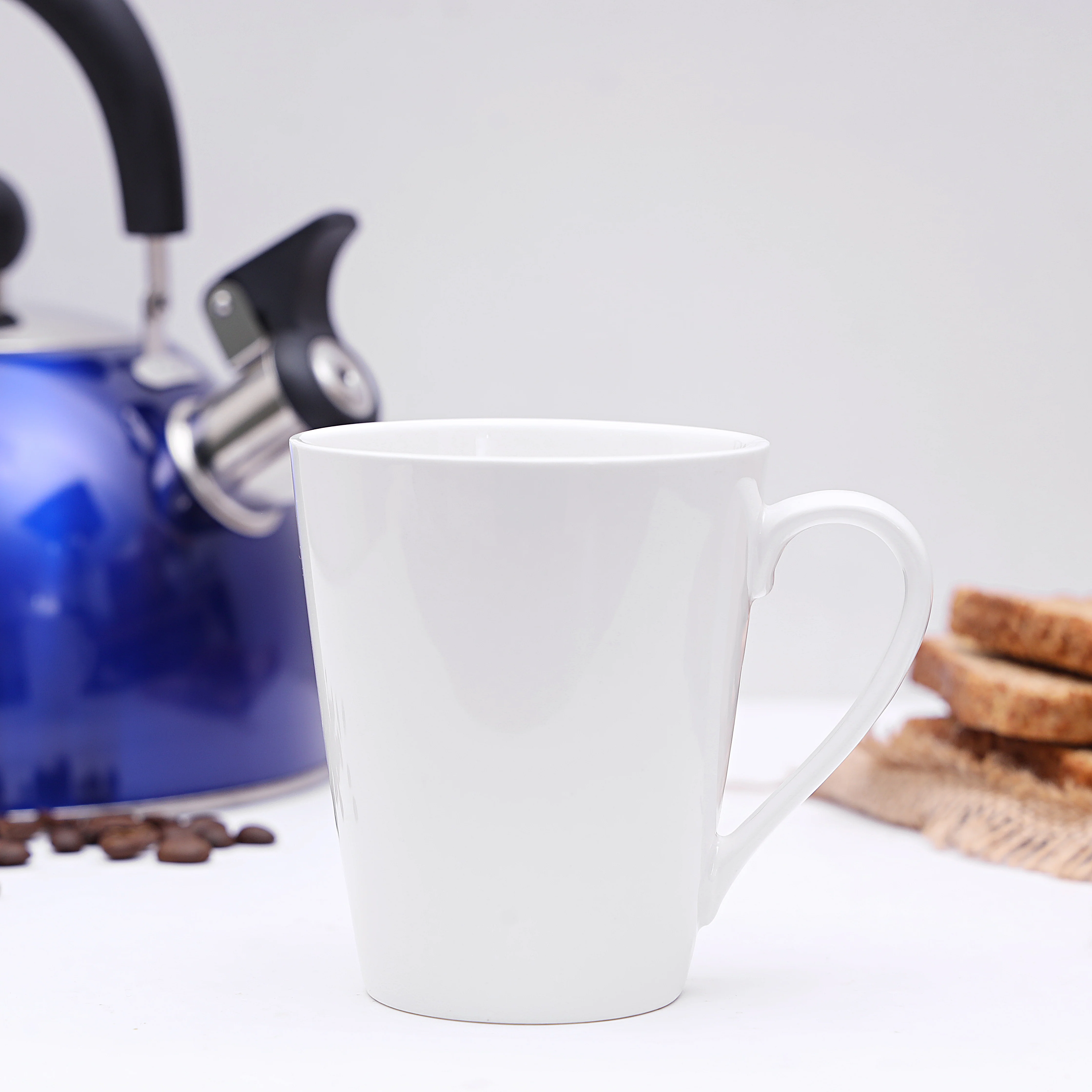 Royalford RF8017 230ml Magnesia Porcelain Mug | comfortable handle, broad mouth and lightweight design| Compact, durable finish for home and office or cafe use| - Image 4