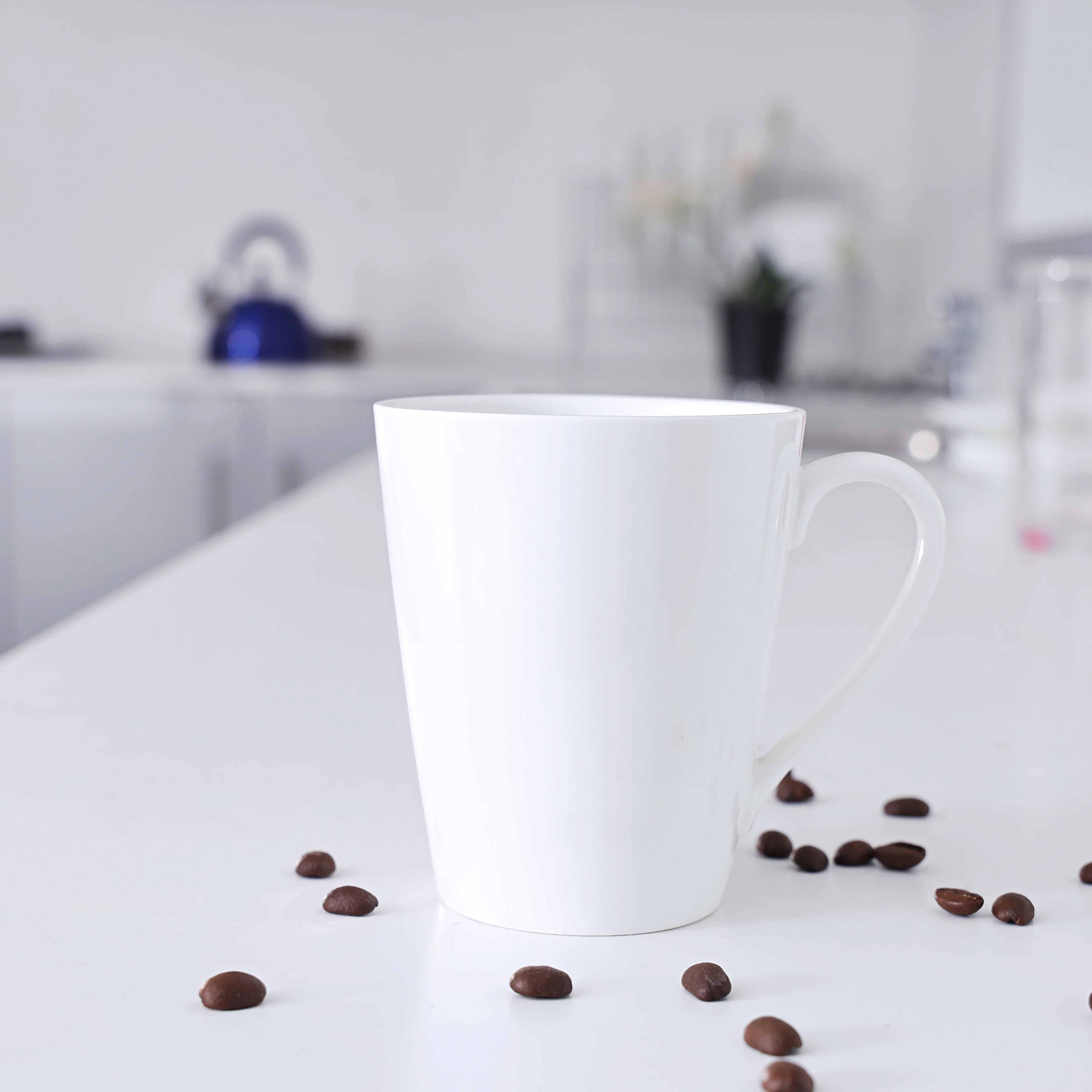 Royalford RF8017 230ml Magnesia Porcelain Mug | comfortable handle, broad mouth and lightweight design| Compact, durable finish for home and office or cafe use| - Image 5
