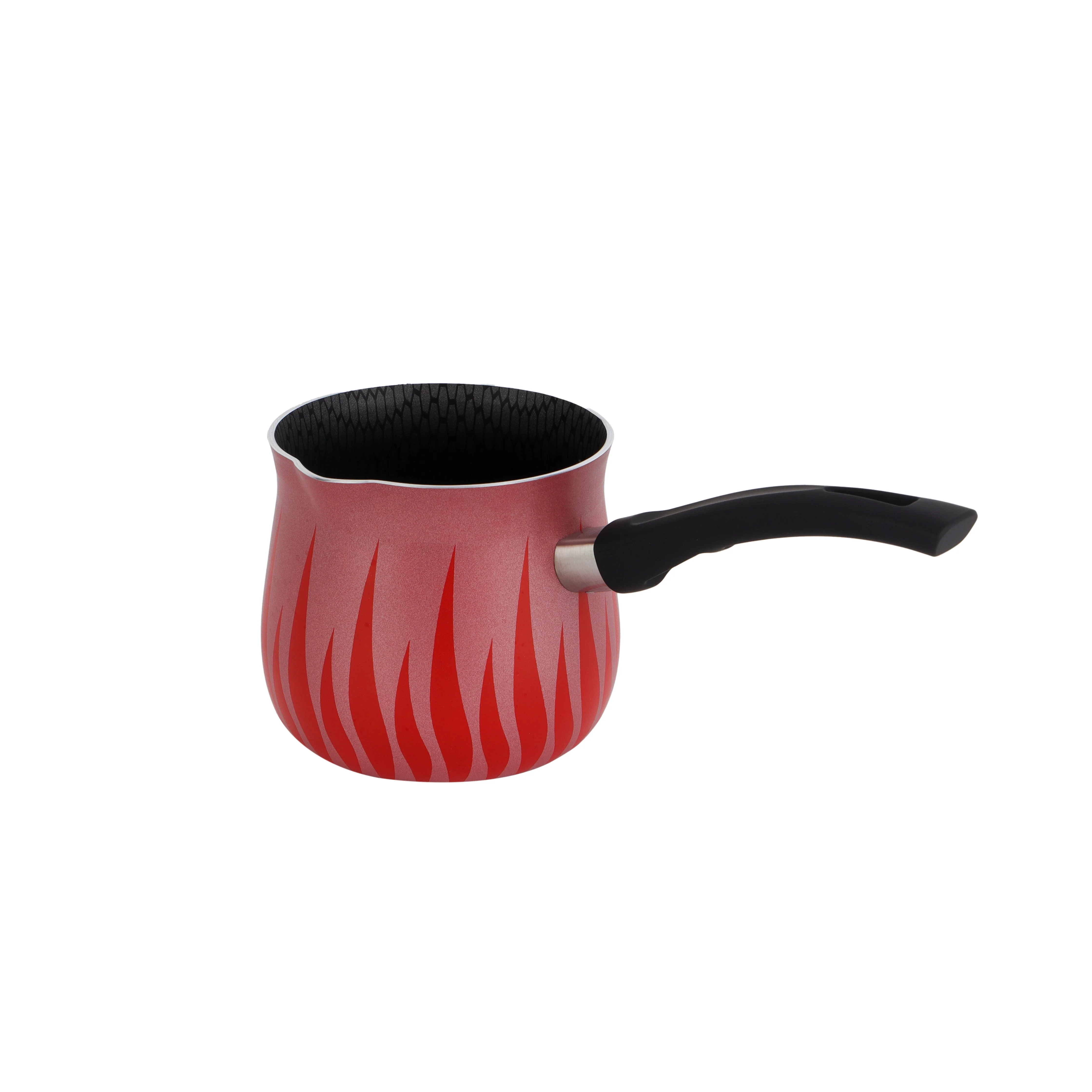 Royalford RF8273 10.5CM Flame Coffee Warmer | Aluminium Milk & Coffee Heating Pot | Combo Honeycomb Interior | 1.9MM Thick Body & Soft-Touch Heat-Resistant Handle - Image 4