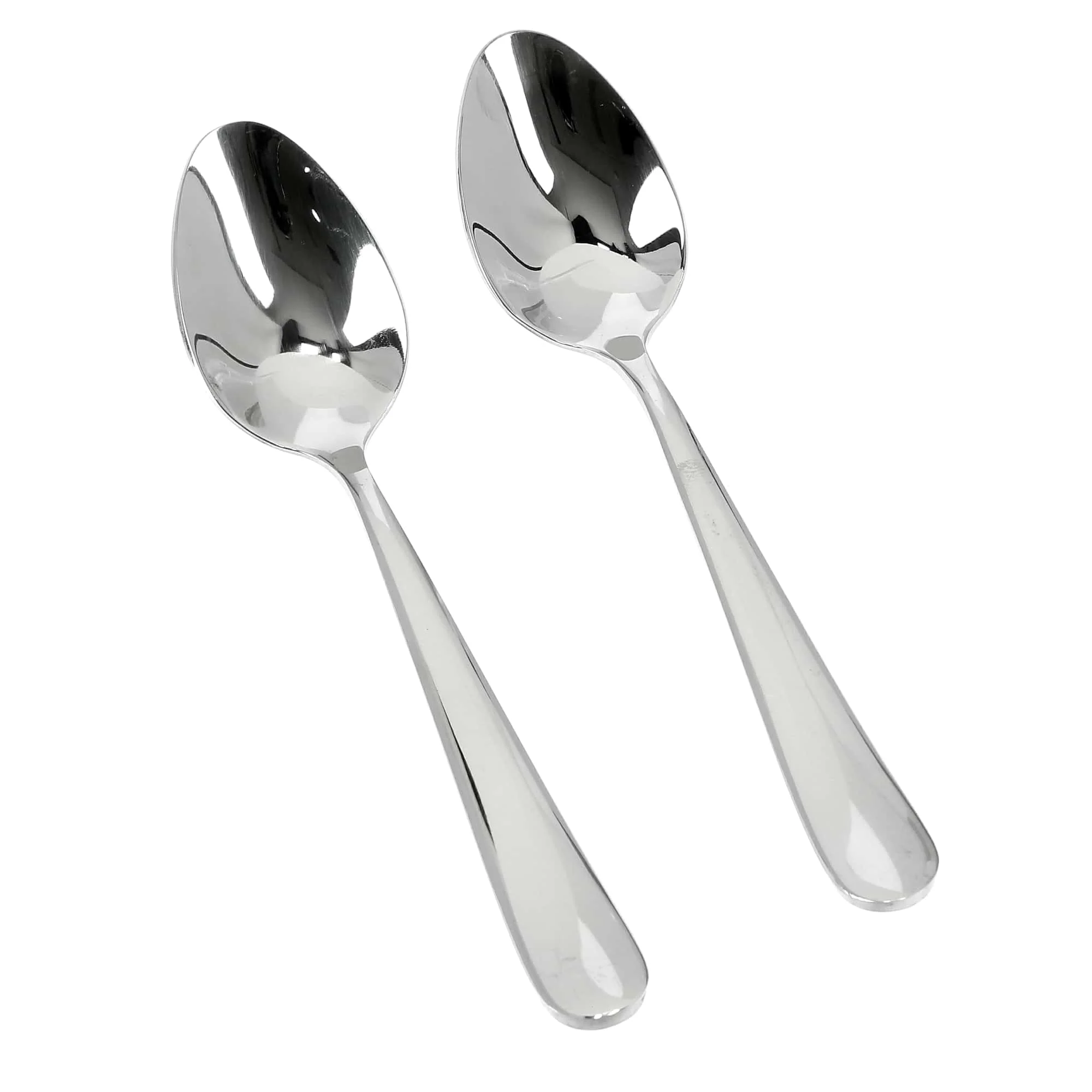 Royalford RF8664 Stainless Steel Dessert Spoon Set of 2 with Mirror Finish | High Grade Rust and Stain Resistant Ergonomic Cutlery | Perfect for Desserts & Daily Use - Image 2