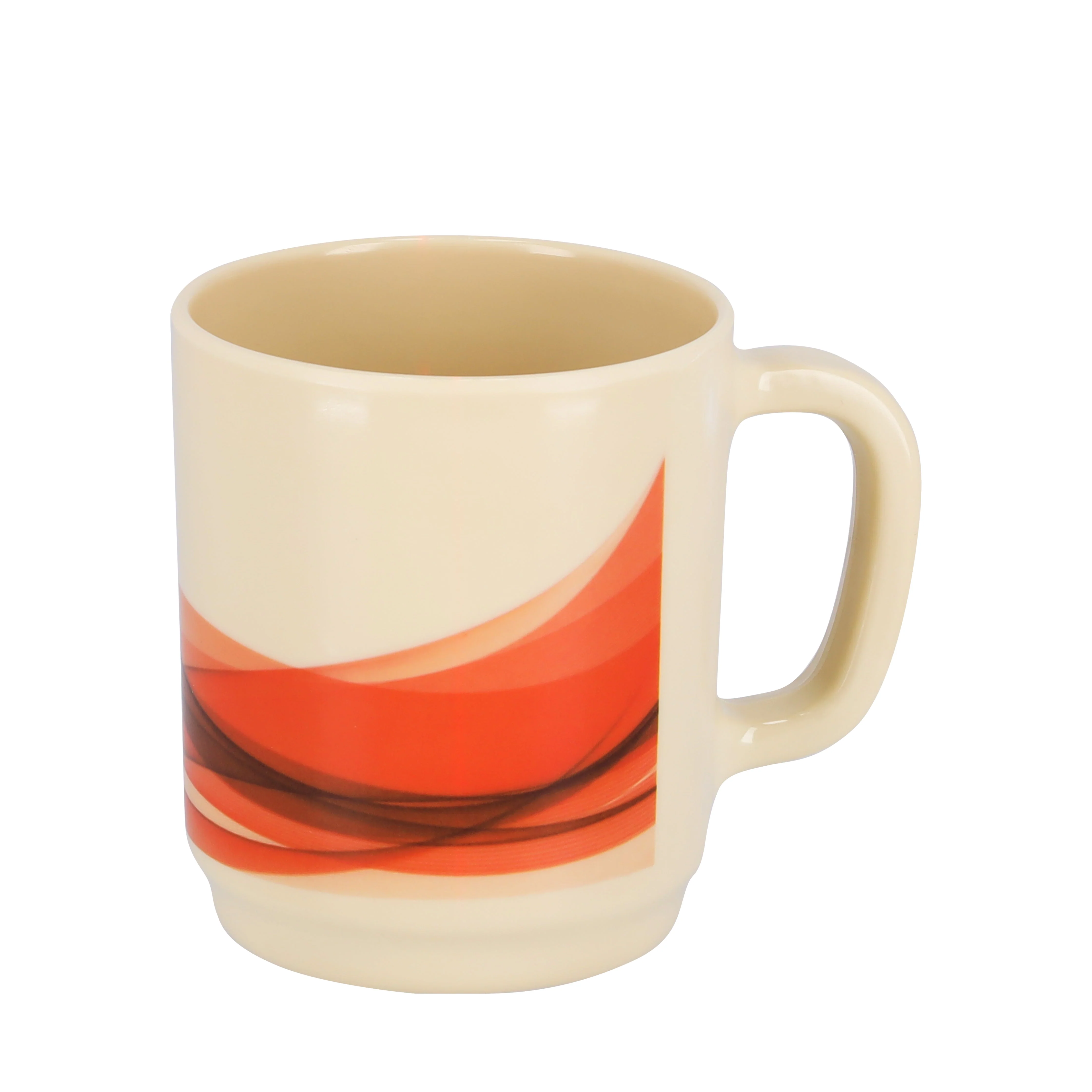 Royalford RF8699 Melamine Handle Cup | Durable Lightweight Tea & Coffee Mug | Perfect for Daily Use at Home, Office, Hotel & Café with Comfortable Easy Grip Handle