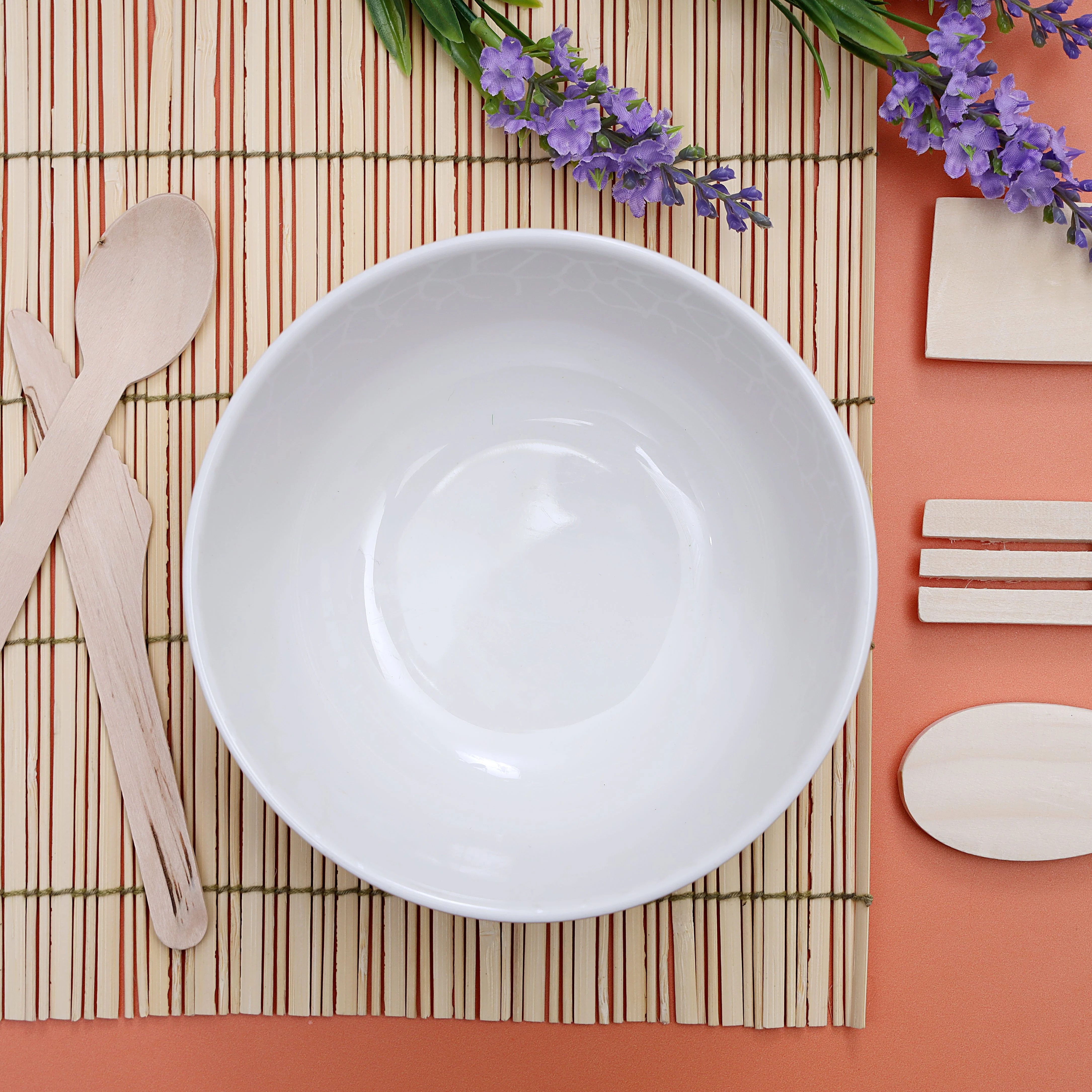 Royalford RF8764 4.5 Inch Porcelain Bowl | Classic White Serving Bowl for Snacks, Desserts, Condiments, Sauces & Daily Dining Use at Home, Hotels or Restaurants - Image 2