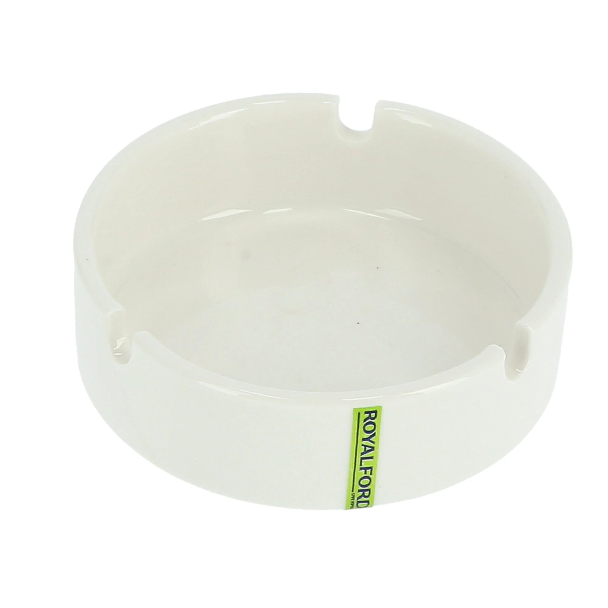Royalford RF8771 Porcelain Ash Tray | 3.5 Inch Elegant White Ashtray for Home, Hotel, Café & Office Use | Premium Glazed Finish | Durable Heat Resistant Design - Image 4