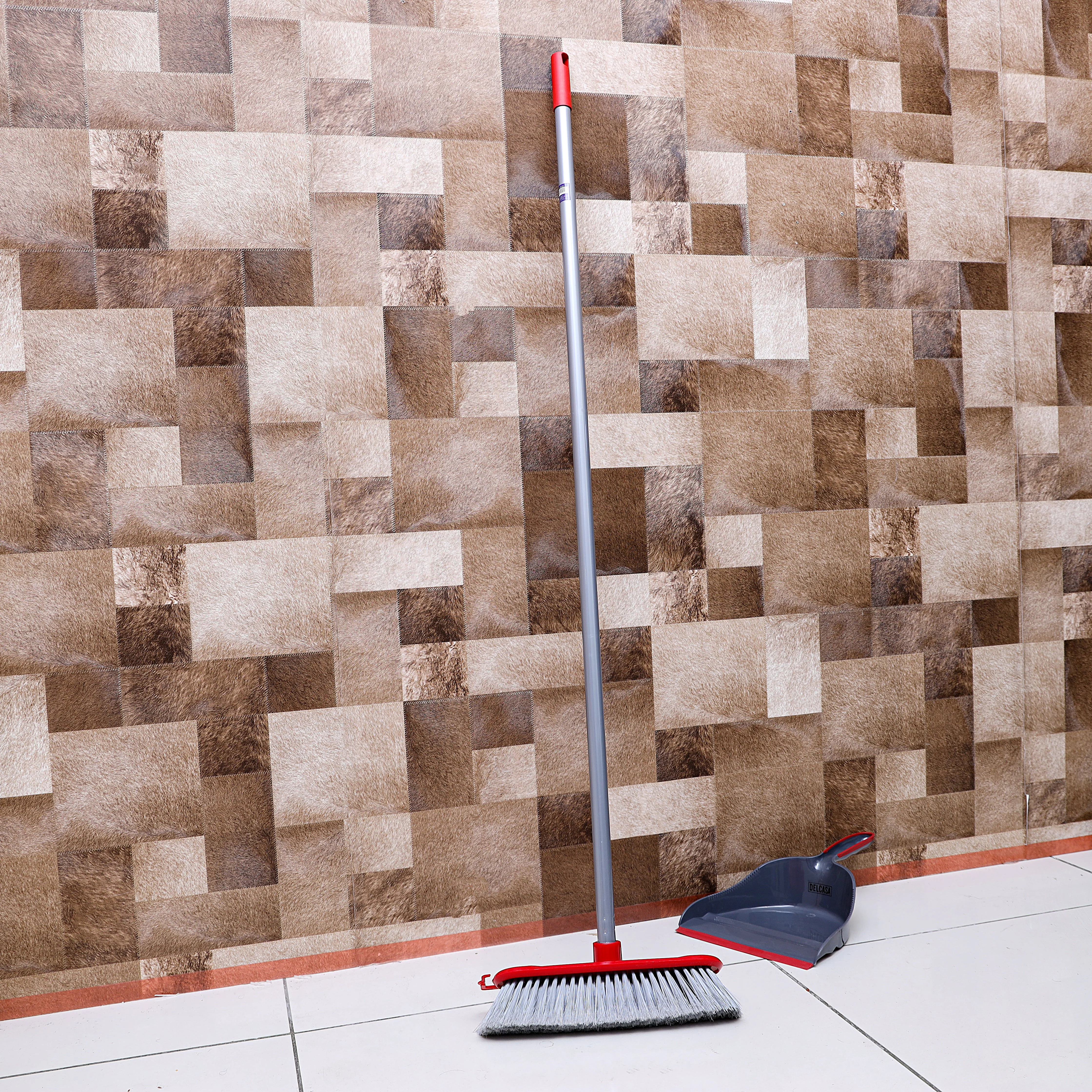 Royalford RF8831 One Click Series Floor Broom | Multi-Purpose Cleaning Broom for Home & Office Use | Strong Bristles | Long Handle |Suitable for Marble, Tiles Floor Types - Image 2