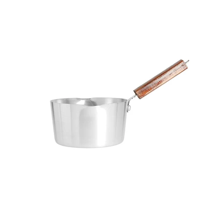 Royalford RF8992 7" Aluminium Milk Pan with Wooden Handle - Aluminium Saucepan - Pouring Spout with Hanging Loop - Tea Pan Saucepan Milk Pot - Ideal as Coffee Pot, Tea Pot, Milk Pot & a Small Saucepan - Image 2