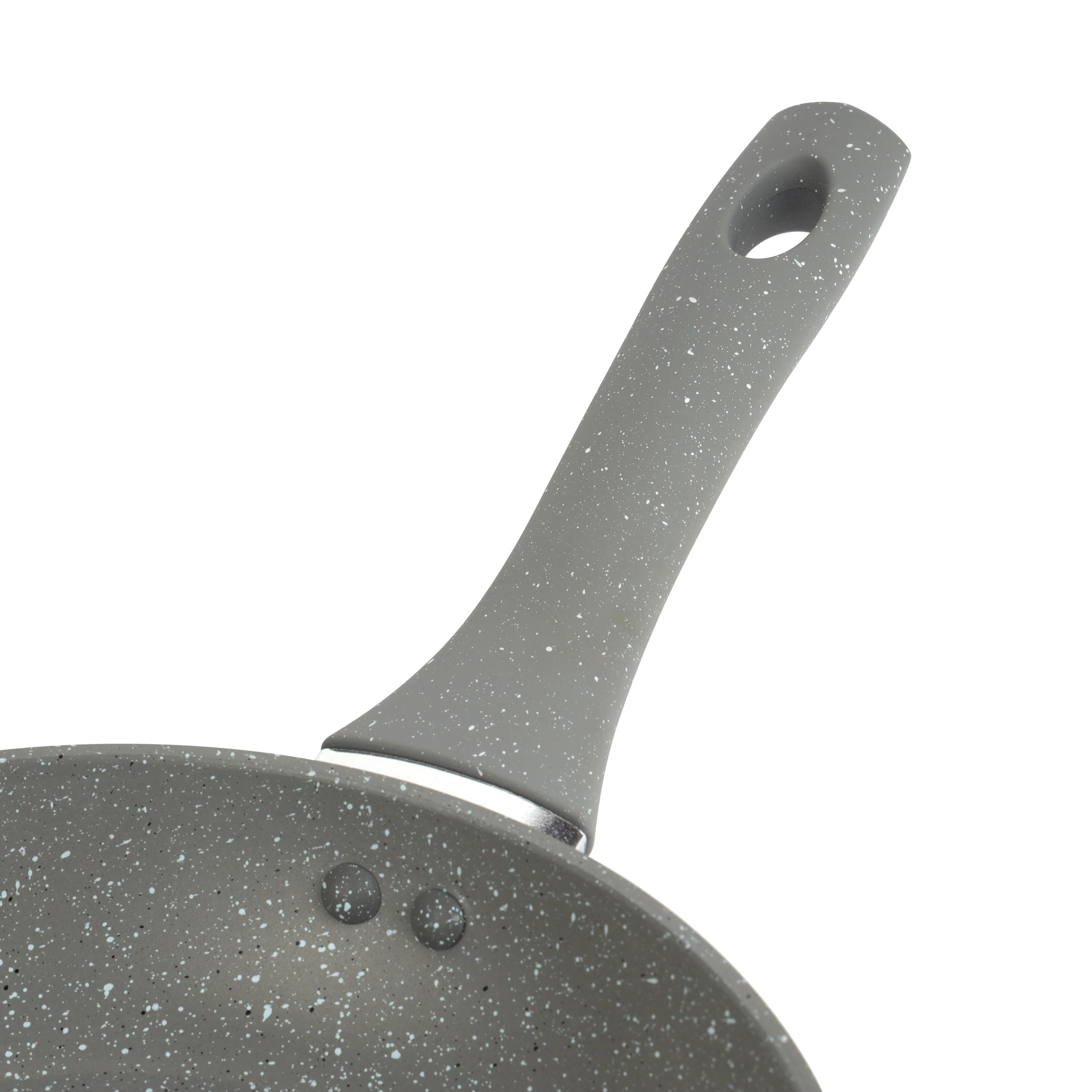 Royalford RF9463 Smart Frypan 24cm | Forged Aluminium Marble Coated Induction Compatible Frying Pan | Soft Touch Heat Resistant Handle | Perfect for Healthy Cooking - Image 5