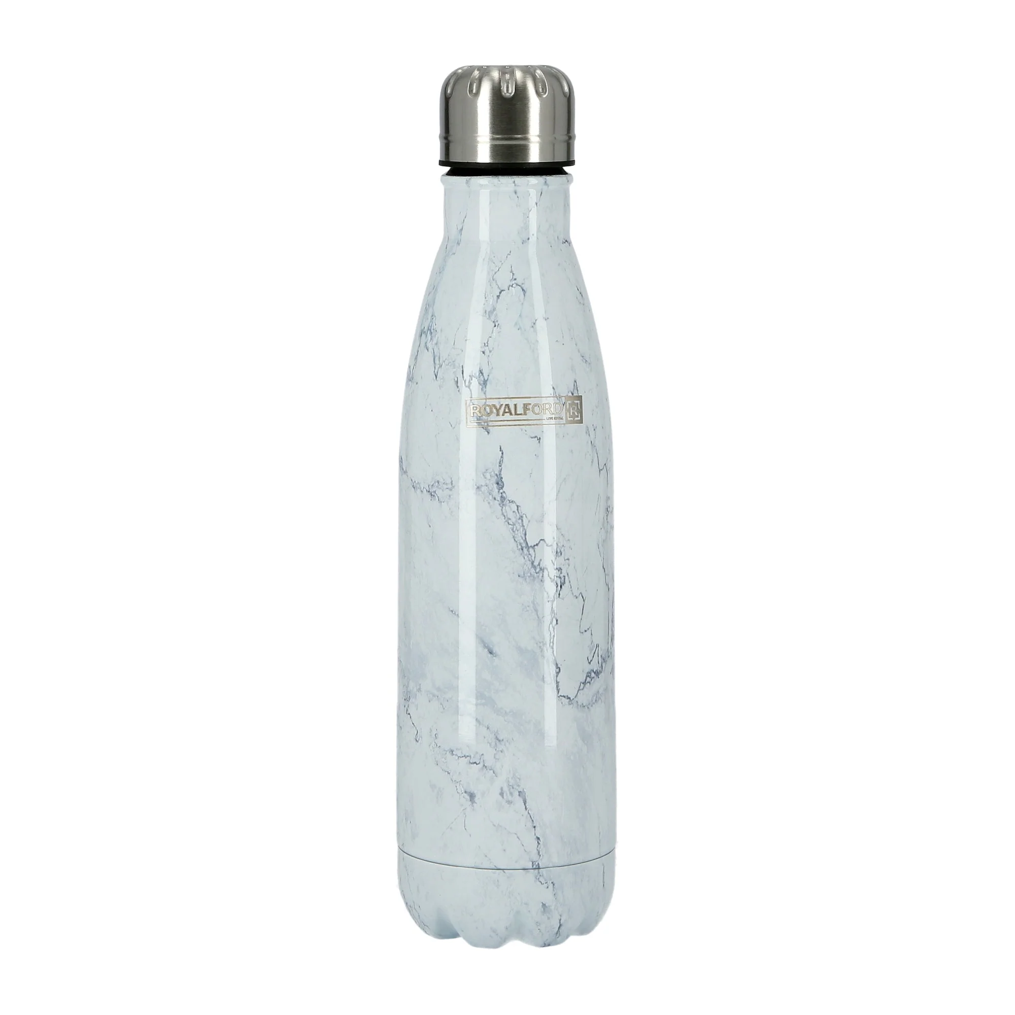 Royalford RF9477 Vacuum Bottle 500ml | Stainless Steel Hot & Cold Insulated Water Bottle | Double Wall Vacuum Insulation| Leak Resistant Design & 304 Food Grade Inner