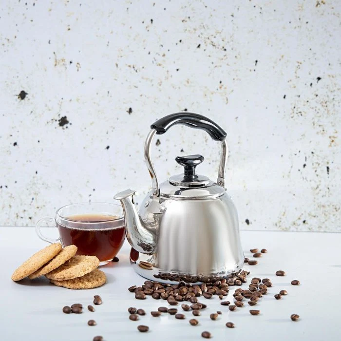 Royalford RF9563 1L Stainless Steel Whistling Kettle - Portable Whistling Tea Kettle with Heat Resistant Handle | Ergonomic Pouring Spout | Compatible with Gas, Induction, Hot Plate, Halogen, & Ceramic Tops - Image 8