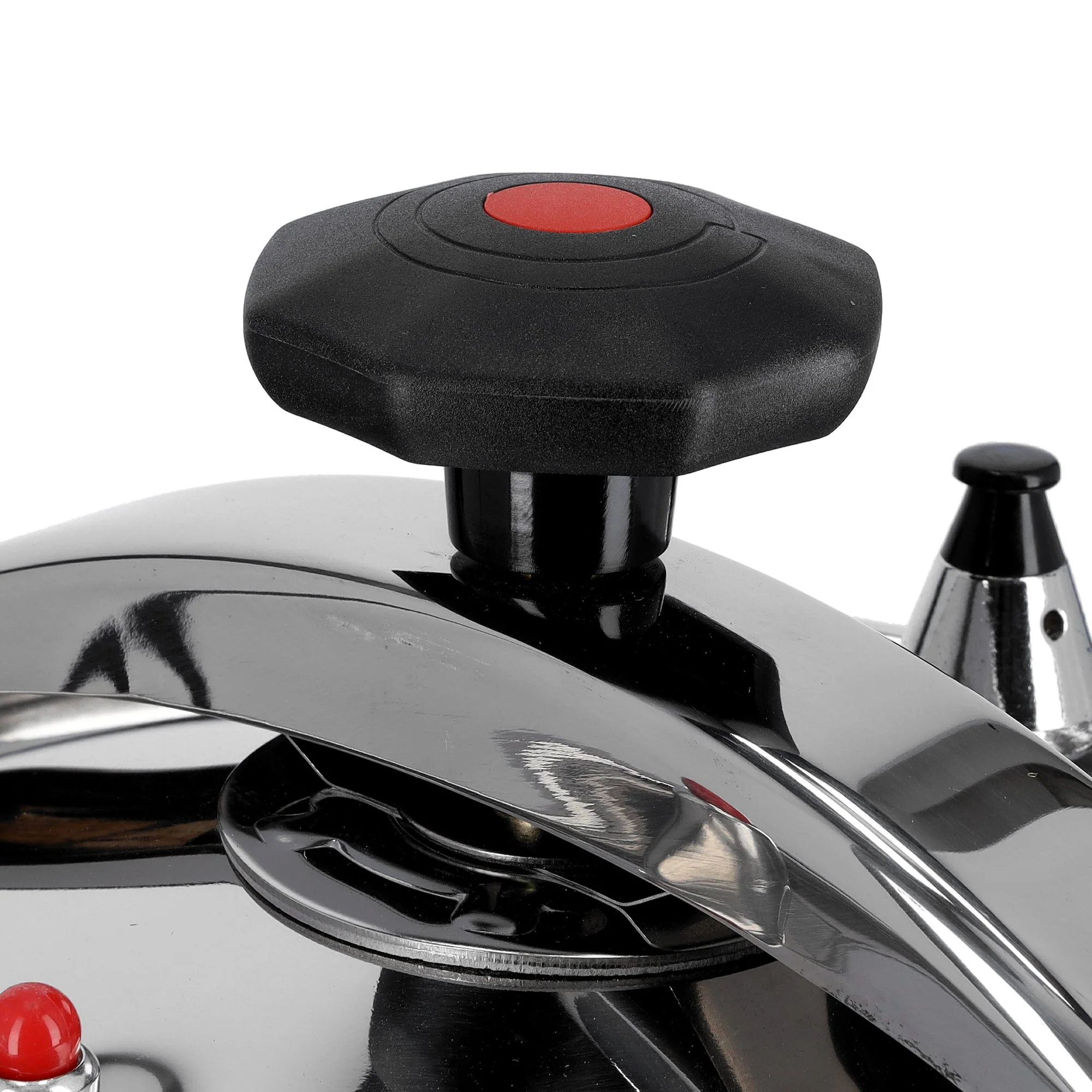 Royalford RF9651 Stainless Steel Pressure Cooker 9 Litre | Family Size Induction Compatible Pressure Cooker | Advanced Multi-Safety Device | Extra Thick Durable Body - Image 5