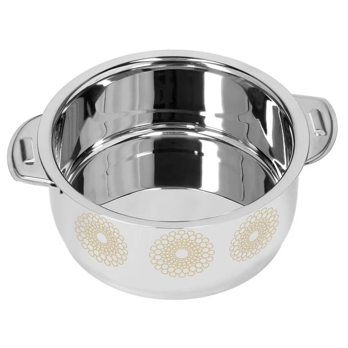 Royalford RF9715 Salwa Double Wall Stainless Steel Hot Pot 6000ML - Portable Extra Deep Hot Pot | Serving Dishes with Lids | Twist Lock | Hot Food Storage & Warmers Pots| Storage Saver for Everyday Use - Image 4