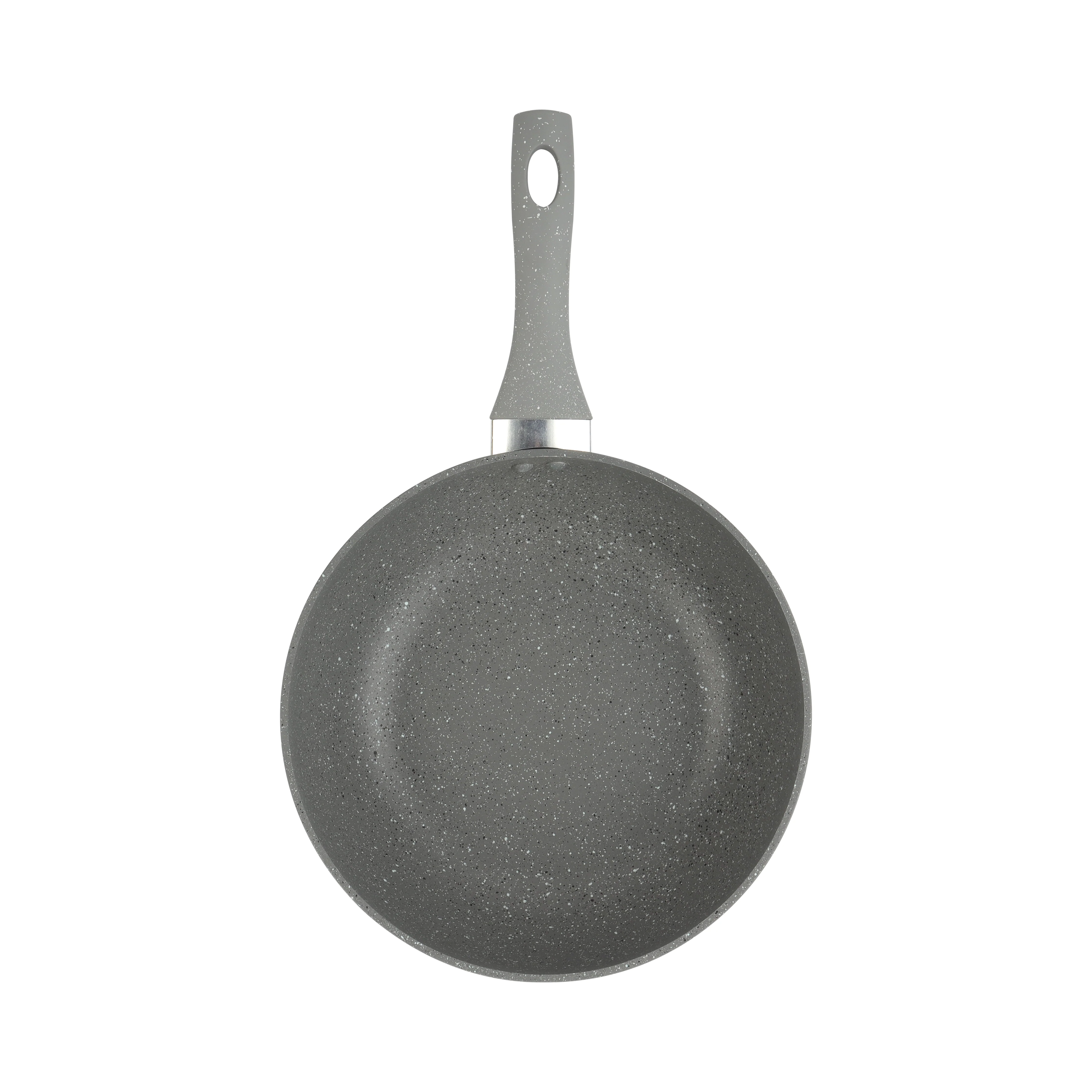 Royalford RF9840BGE 26cm Smart Wokpan| Durable Marble Coating and Forged Aluminium Induction Cookware| 3.8mm Thick Base, Soft-Touch Handle, PFOA and PTFE Free|