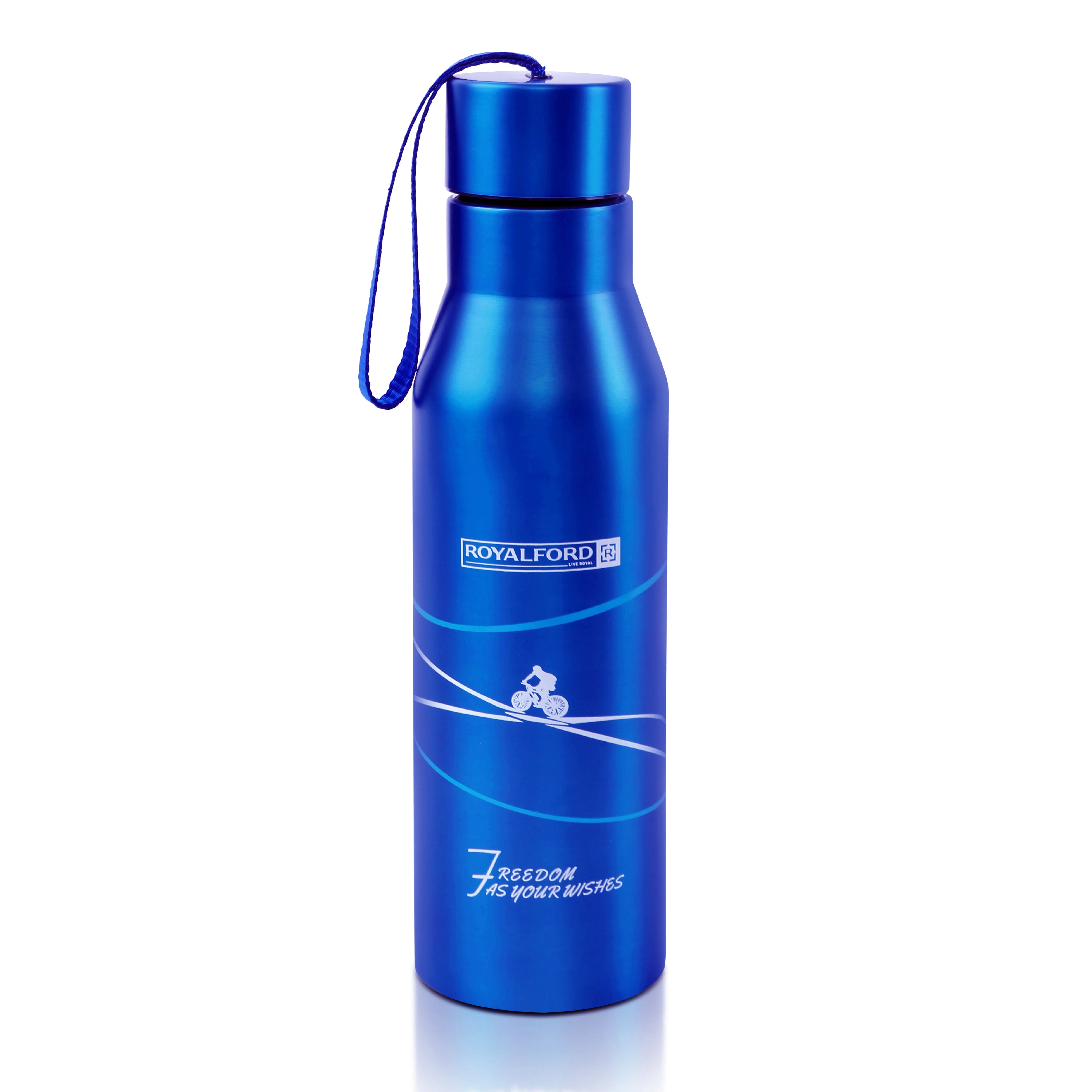 Royalford RF9866 Vacuum Bottle 950ml | Stainless Steel Double Wall Insulated Water Bottle| Keeps Drinks Hot & Cold for Long Hours | Leak Resistant | Portable Design