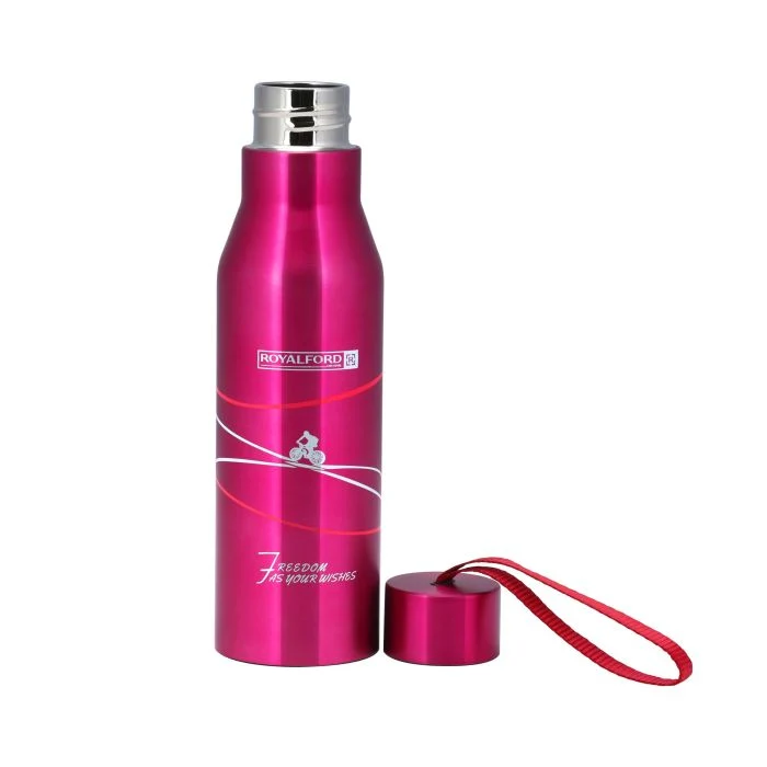Royalford RF9867 Vacuum Bottle 950ml | Stainless Steel Double Wall Insulated Water Bottle| Keeps Drinks Hot & Cold for Hours | Leak Resistant | Portable Travel Design - Image 2