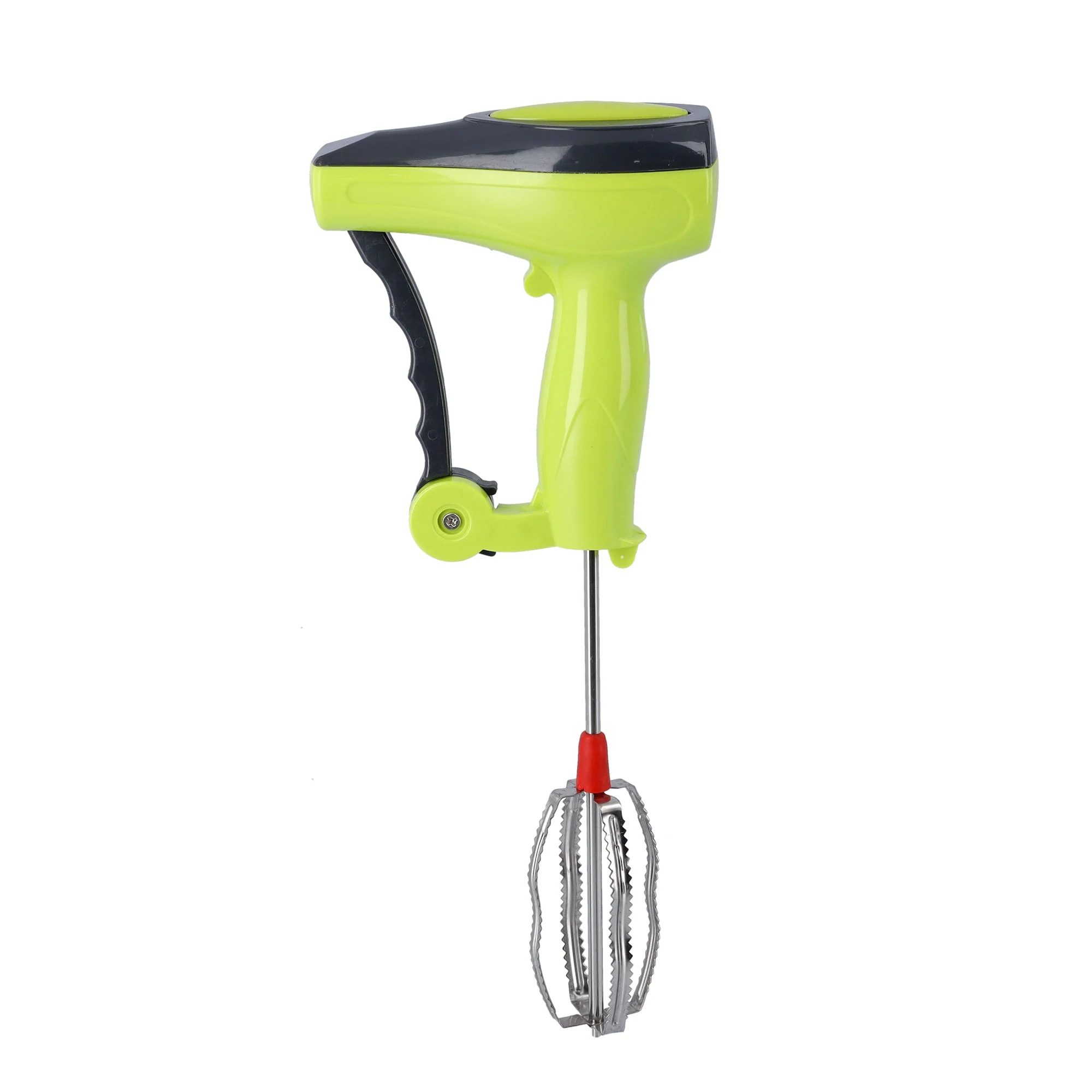 Royalford RF9877 Hand Blender | 5X Faster Heavy Duty Gear System | 100 Percent Stainless Steel Blade | Manual Blender for Smoothies & Dips Sauces| Perfect For Easy Mixing