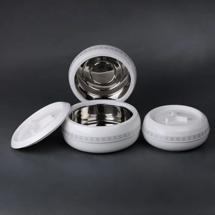 Royalford Zoria Insulated Casserole Set of 3- RF11033| PP Body with Stainless Steel Inner Casting Hotpot| Comes in Small, Medium and Large Sizes| BPA-Free| Easy to Carry - Image 8