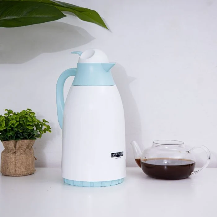 Vacuum Flask, Double Walled Insulated Carafe, RF8556GR | 1.3L /44Oz Jug | Heat & Cold Retention | Asbestos-Free Glass Inner Insulated Airpot | Portable & Leak Proof - Image 3